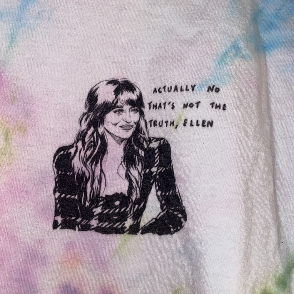 Tie-Die Dakota Johnson Ellen DeGeneres T-Shirt Size Unisex Small